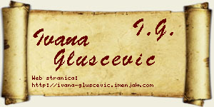 Ivana Gluščević vizit kartica